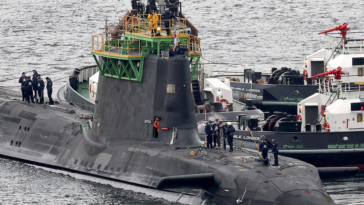 Nuclear-powered submarine at UK base