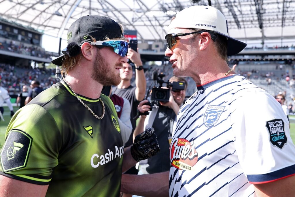 Logan Paul Trolls Tom Brady, Jalen Hurts After Flag Football Game