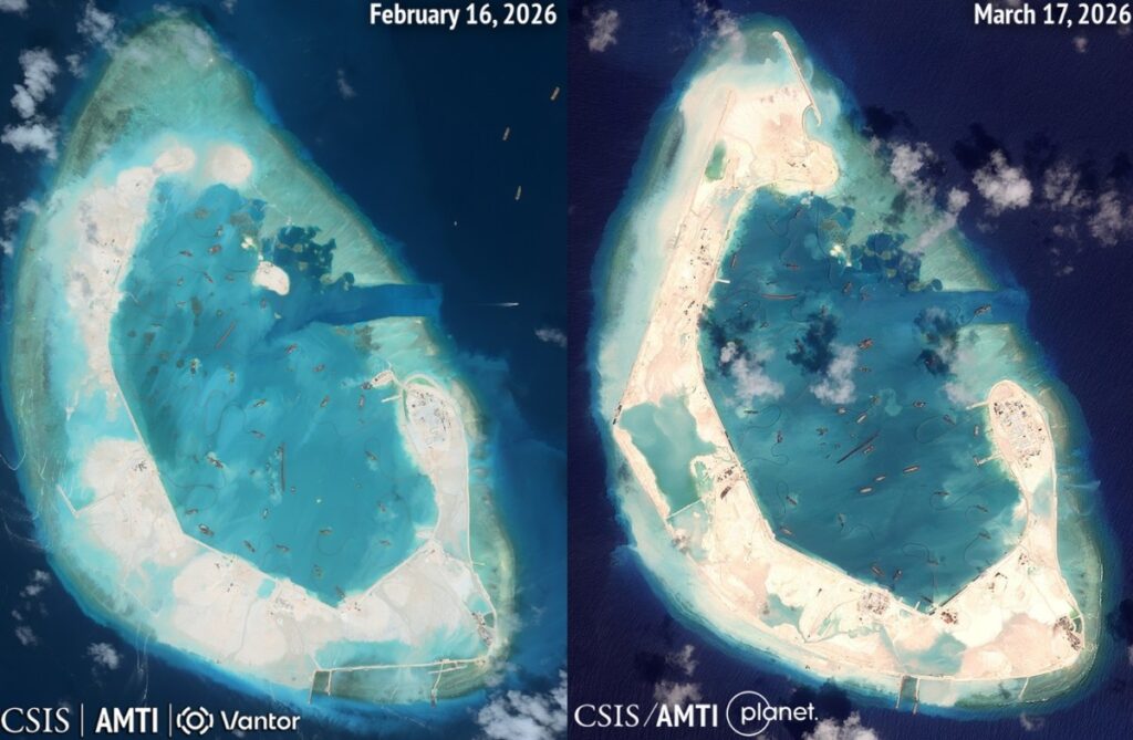 Satellite Photos Show China’s Massive Manmade Island in Disputed Waters