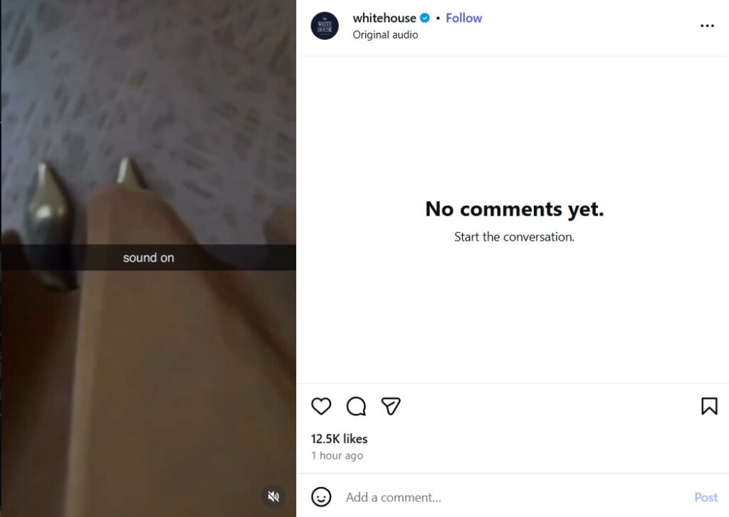 White House Instagram Posts Spark Questions White House Instagram Posts Spark Questions