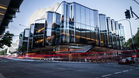 The visually stunning building was four years behind schedule. 