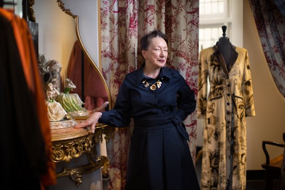 Christine Barro in her Collins Street boutique, Christine. 