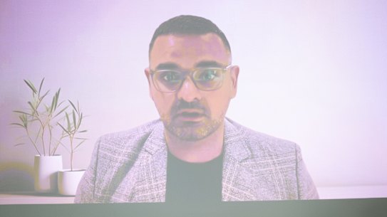 Micky Ahuja at Tuesday’s bizarre press conference. 