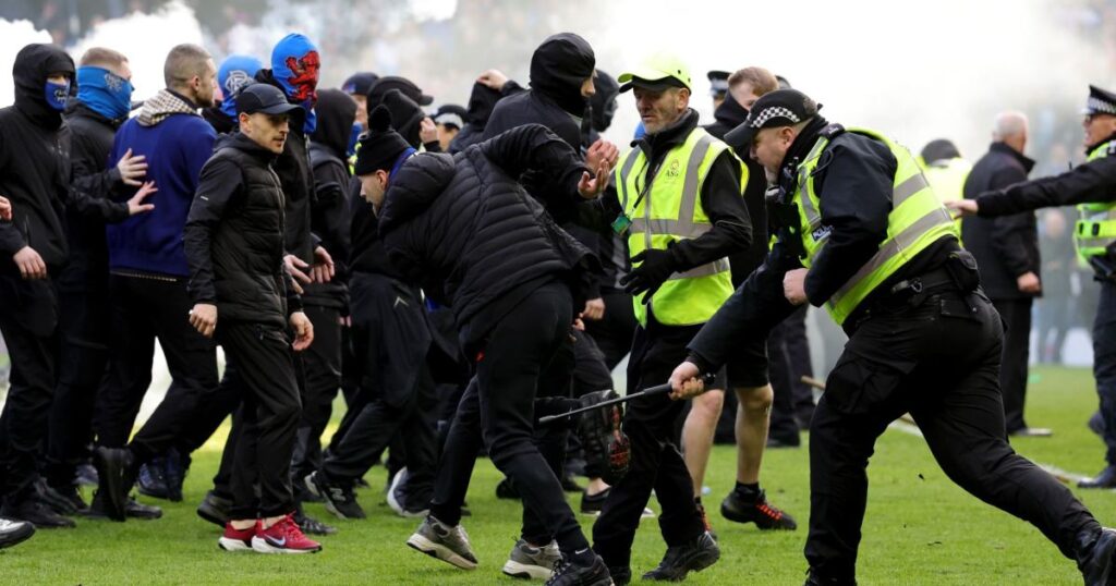 Scottish Cup Soccer Match Turns to Chaos After Fans Raid Pitch With Flares After Final Whistle