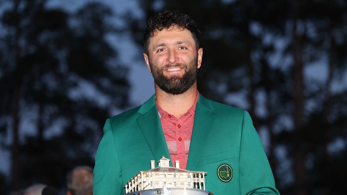 Jon Rahm with green jacket