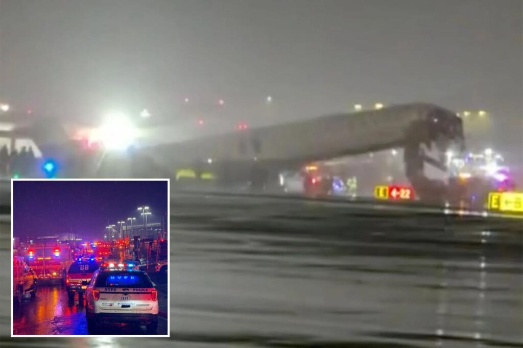 4 firefighters critially injured as Air Canada flight, firetruck collide at LaGuardia: reports