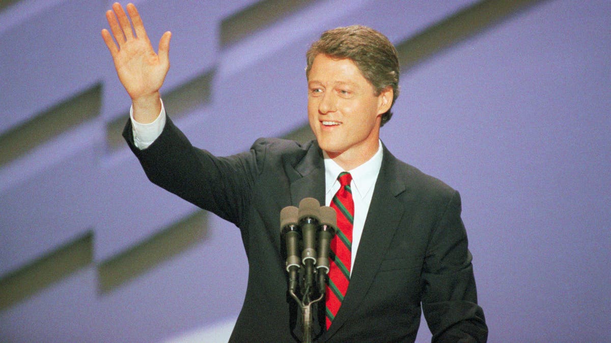 Bill Clinton speaking at the DNC in 1988