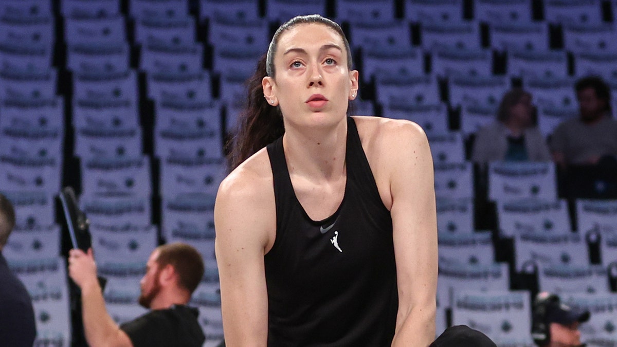 Breanna Stewart looks on court