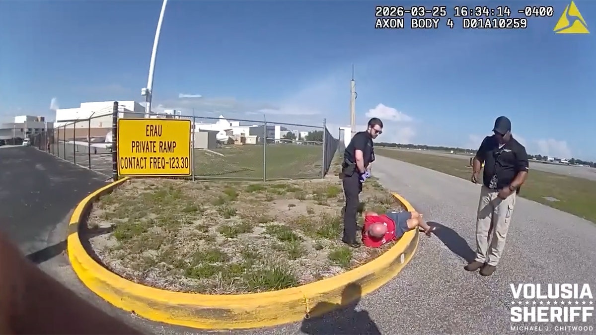Florida body camera footage showing Bryan Parker's arrest in Volusia County