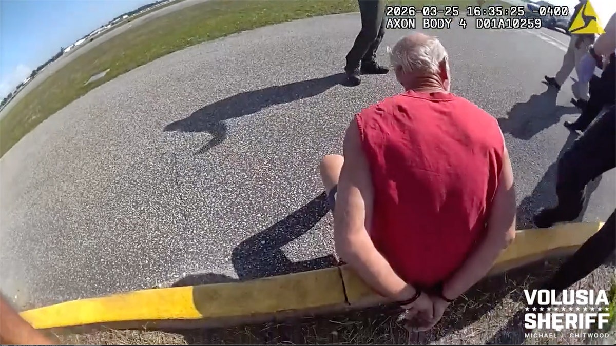 Florida body camera footage showing Bryan Parker's arrest in Volusia County