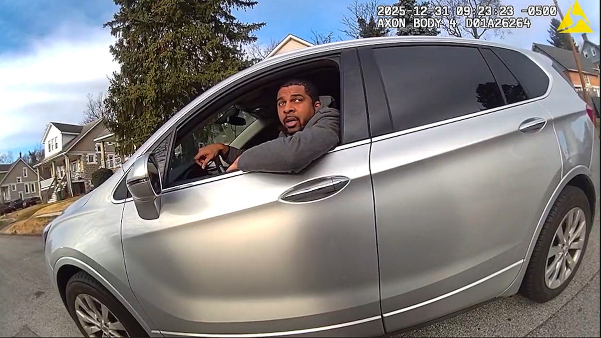 Maryland Del. Caylin Young seen in a car on Baltimore police bodycam