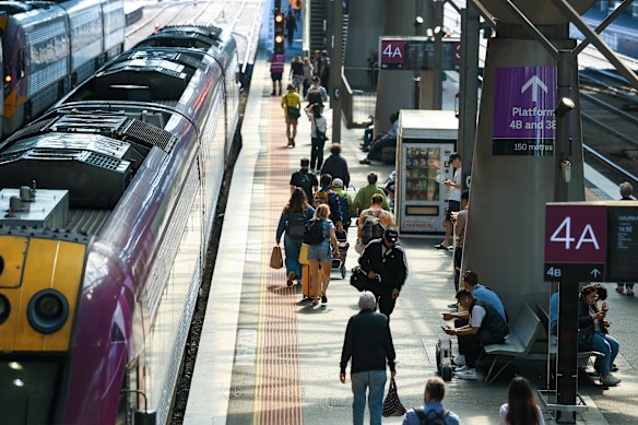 V/Line has paused bookings on busy long-distance train services during the month of free travel.  