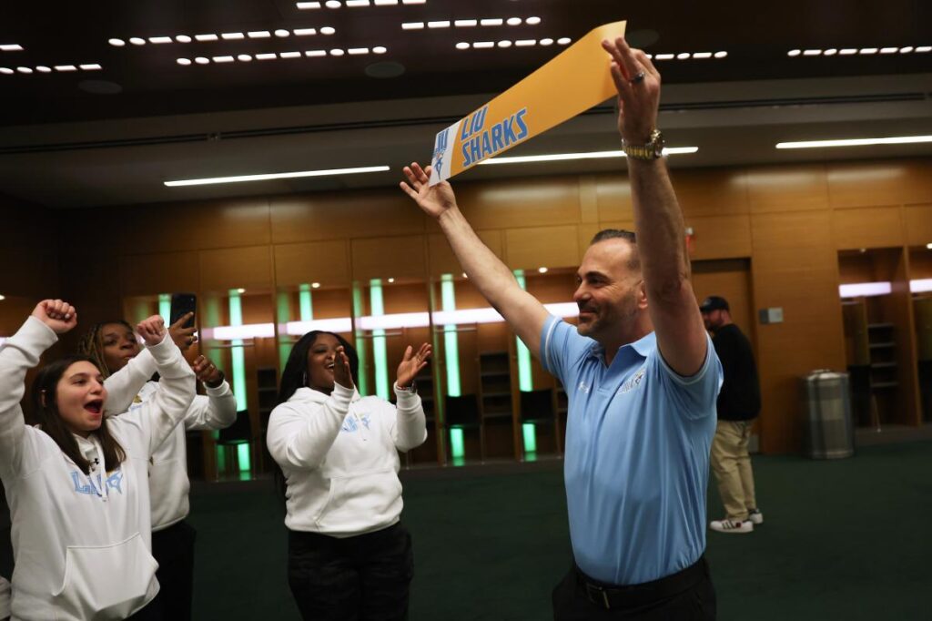 LIU riding wave of women’s flag football with help of Jets and TV actor Jimmy Barbarise