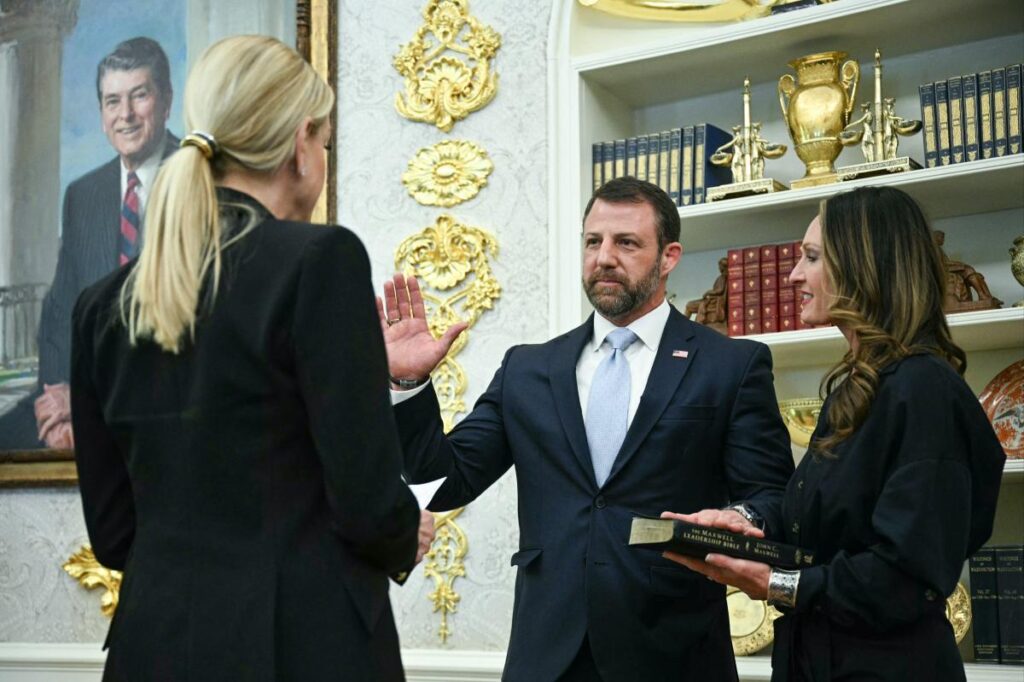 Markwayne Mullin sworn in as Trump’s new homeland security secretary