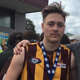Aidan Becker died at Mernda train station after trying to help a schoolboy.