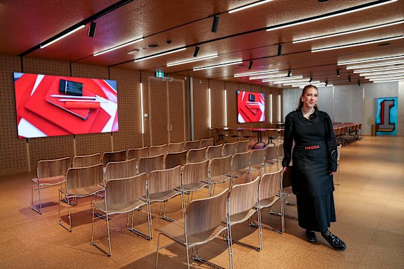 Amanda Liang inside the 200-square-metre Meccaversity at the rear of Mecca’s Bourke street megastore. 