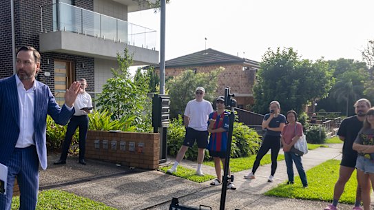 February’s auction clearance rate was below 70 per cent. 