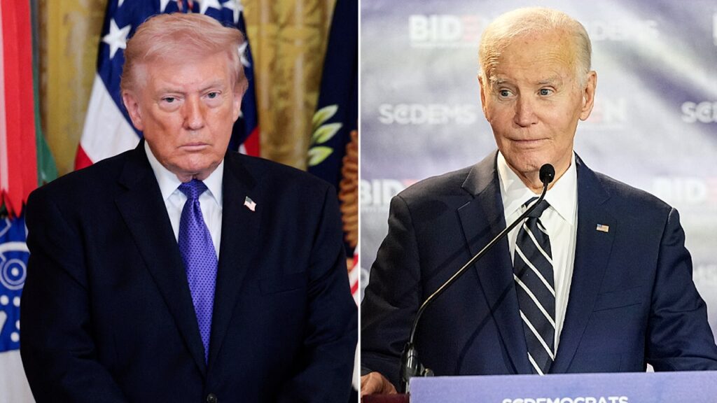 Trump criticizes Biden for transferring weapons to Ukraine but insists US is ‘stocked’ to win Trump criticizes Biden for transferring weapons to Ukraine but insists US is ‘stocked’ to win