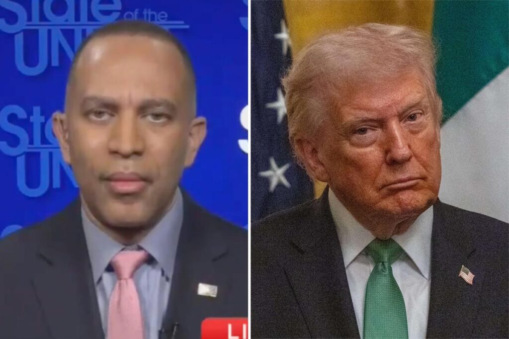 Hakeem Jeffries tells Trump to shut ‘his reckless mouth’ in response to prez blasting Dems