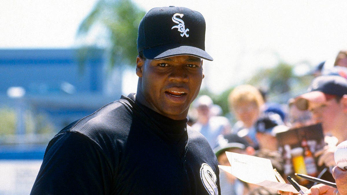 Frank Thomas in spring training in 1996