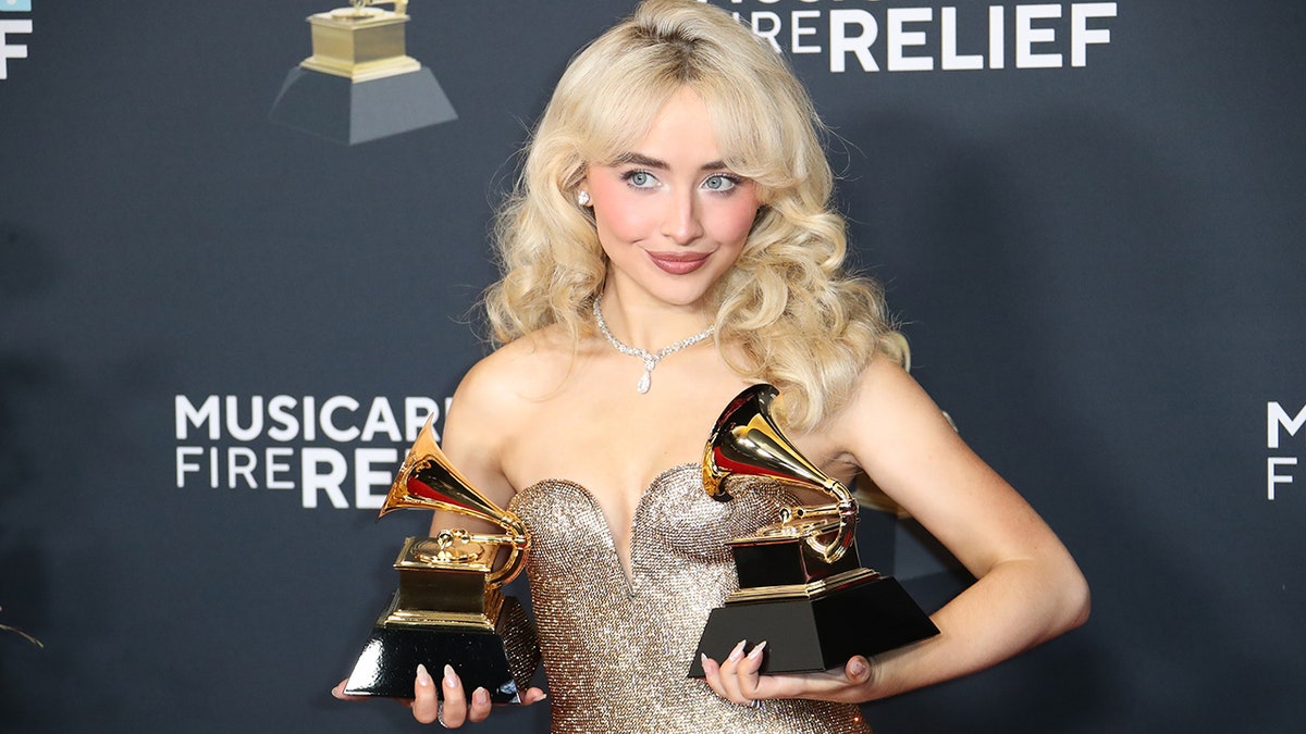 Sabrina Carpenter at the Grammys in 2025