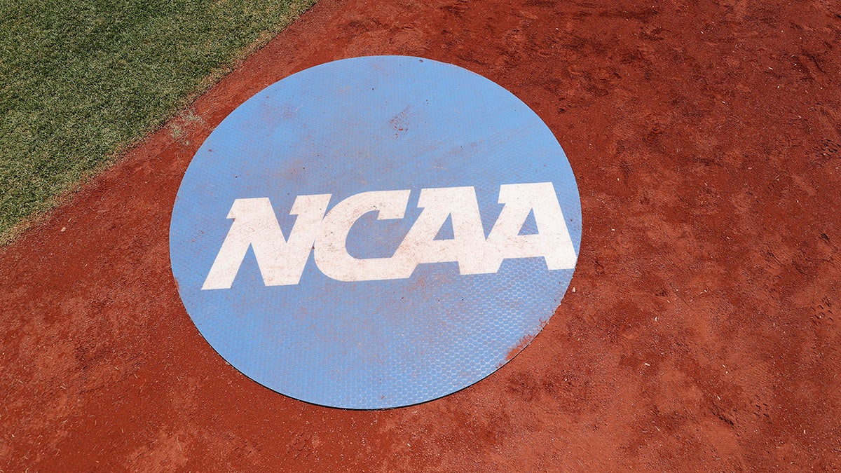 NCAA logo on the ground