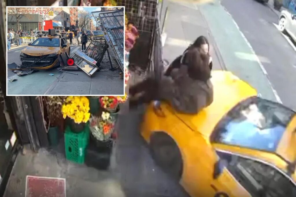 Runaway NYC cab plows into 2 women outside bodega in heart-pounding caught-on-camera crash