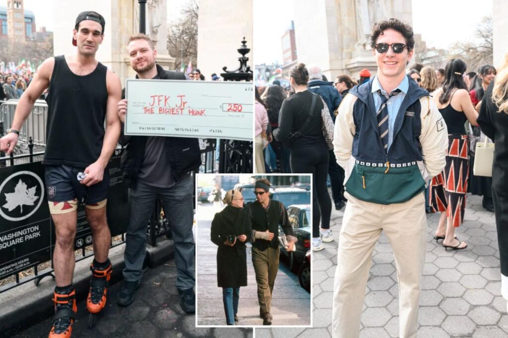 Exclusive | NYC’s JFK Jr. lookalike contest draws hundreds of thirsty women looking for their happily ever after — and crowns its studly winner: ‘Truly an honor’