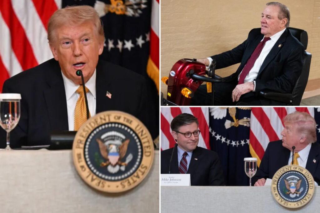 Trump stuns Johnson by letting slip GOP rep’s ailment: ‘That wasn’t public’ Trump stuns Johnson by letting slip GOP rep’s ailment: ‘That wasn’t public’