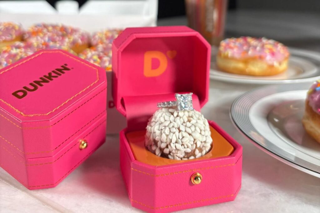 Dunkin’ celebrates National Proposal Day with ‘I Dough’ ring boxes and wedding cake Munchkins Dunkin’ celebrates National Proposal Day with ‘I Dough’ ring boxes and wedding cake Munchkins