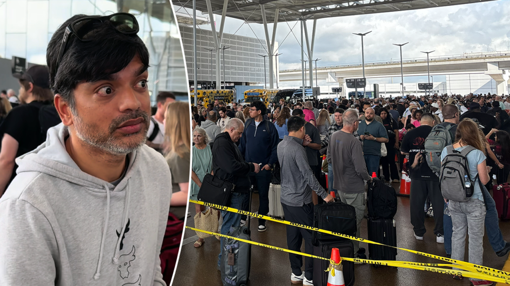 WATCH: Travelers reveal who they blame for miles-long Houston airport lines as Trump rescues TSA pay WATCH: Travelers reveal who they blame for miles-long Houston airport lines as Trump rescues TSA pay