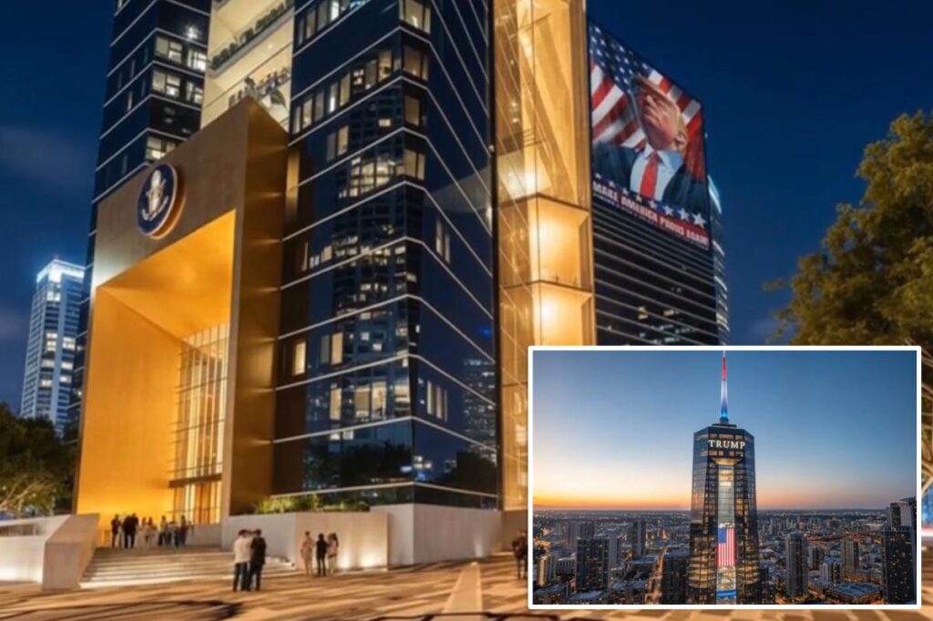 Trump unveils renderings for soaring Miami skyscraper that will serve as his presidential library Trump unveils renderings for soaring Miami skyscraper that will serve as his presidential library