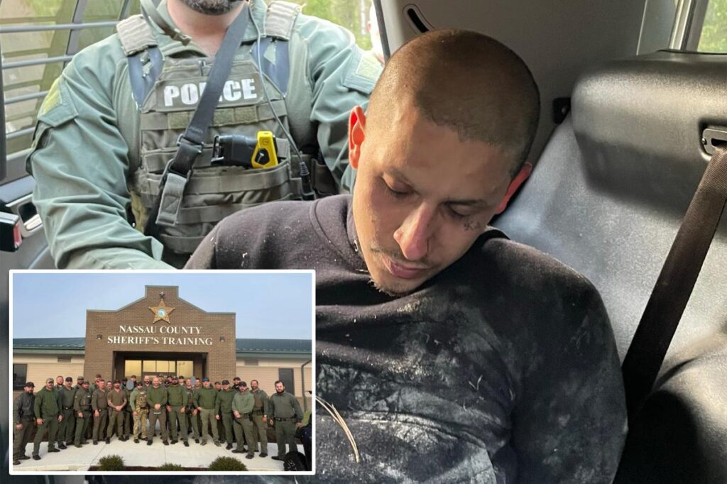 Ex-con accused of killing 2 people outside Players Championship pictured sulking in back of police cruiser after arrest Ex-con accused of killing 2 people outside Players Championship pictured sulking in back of police cruiser after arrest