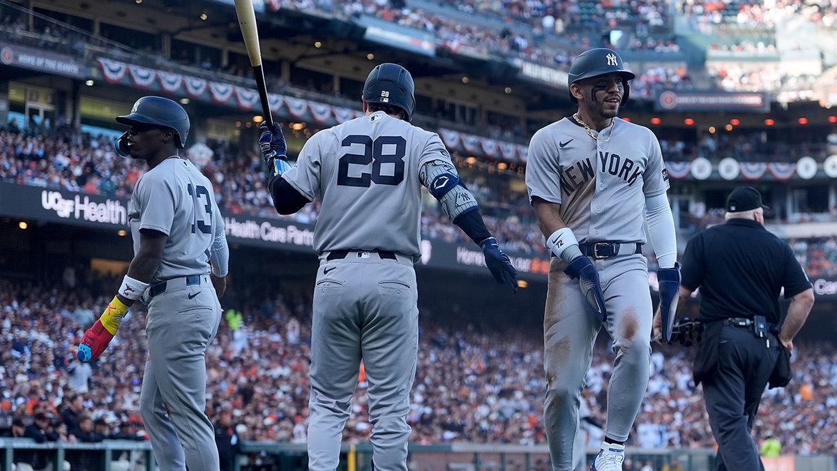 José Caballero celebrates run