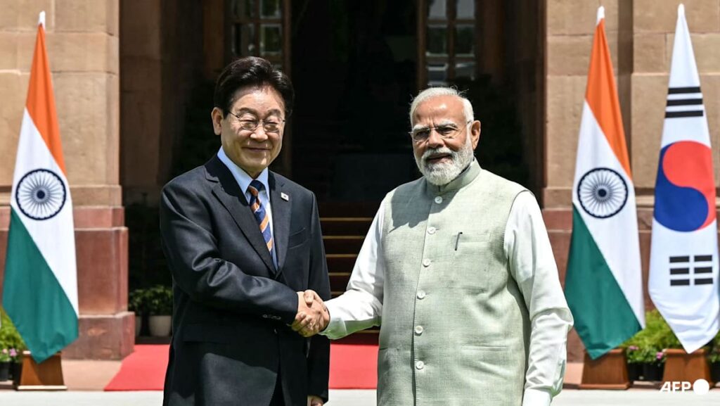 South Korea’s Lee in India for talks on shipping, AI