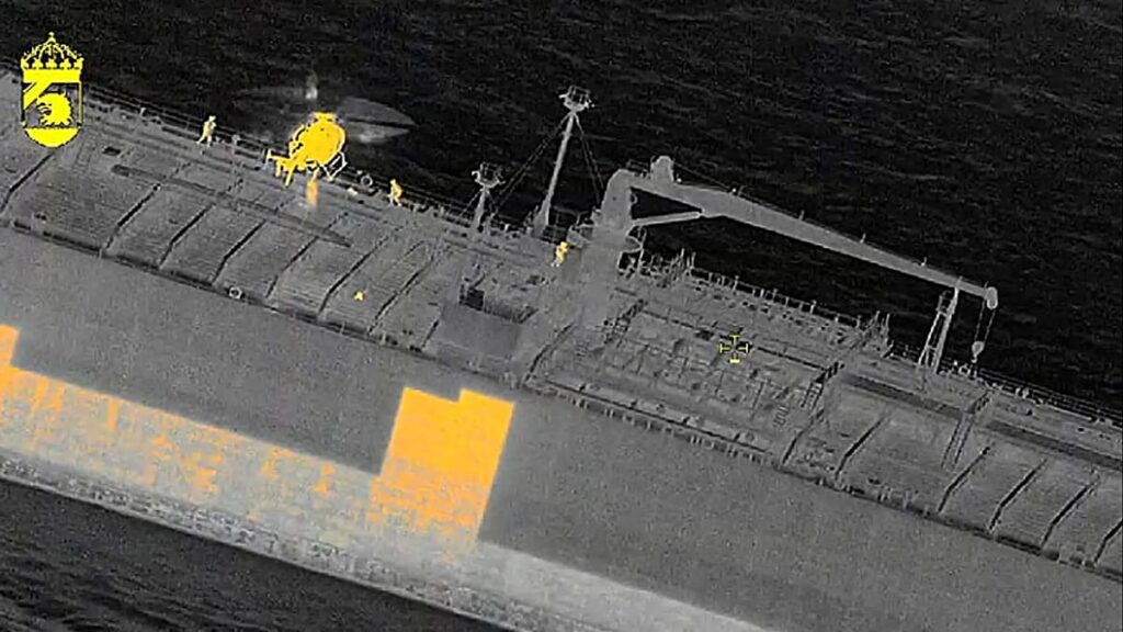 Swedish coastguard boards tanker off Gotland subject to EU sanctions