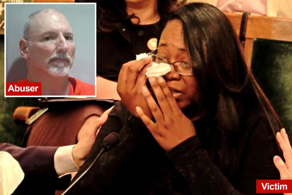 Heartbreaking moment as sex abuse victim begs Calif. Dems to change elder parole law Heartbreaking moment as sex abuse victim begs Calif. Dems to change elder parole law