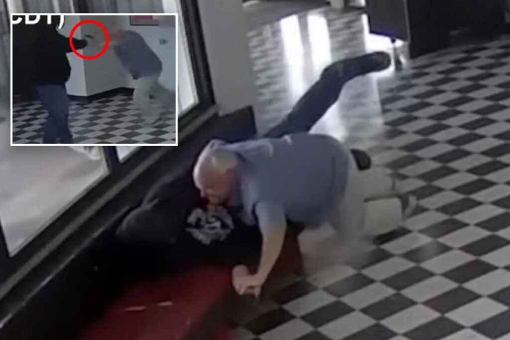 Dramatic moment Oklahoma principal Kirk Moore tackles Columbine-obsessed school shooter while being shot Dramatic moment Oklahoma principal Kirk Moore tackles Columbine-obsessed school shooter while being shot