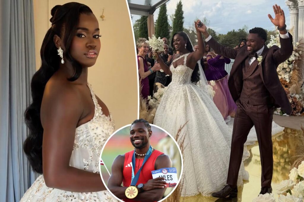 Olympian Noah Lyles torched by fans for ‘insane’ reaction to bride before wedding: ‘Cancel this marriage’