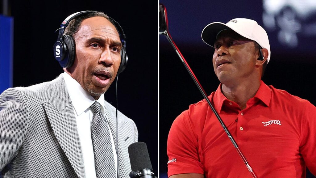Stephen A Smith implores ‘addict’ Tiger Woods to ‘stop getting behind the damn wheel’ Stephen A Smith implores ‘addict’ Tiger Woods to ‘stop getting behind the damn wheel’