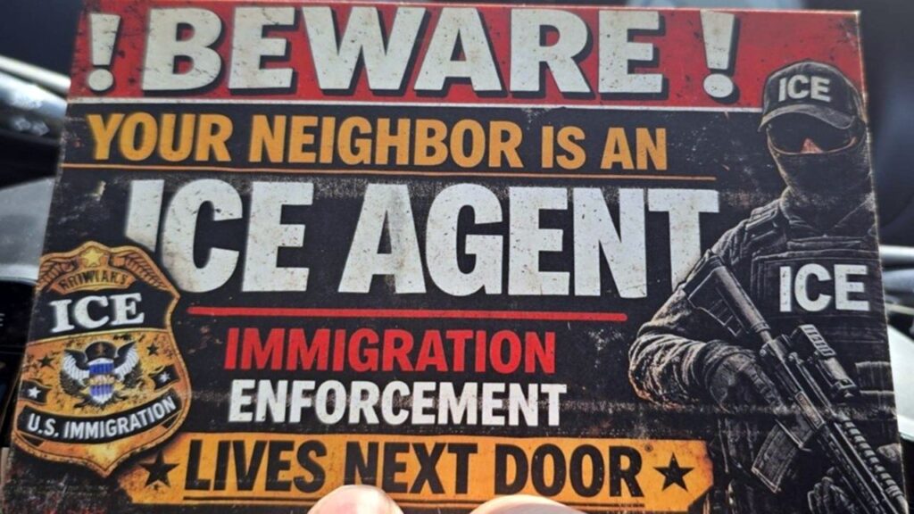 PHOTOS: Anti-ICE agitators dox agents by sending warning postcards to neighbors PHOTOS: Anti-ICE agitators dox agents by sending warning postcards to neighbors