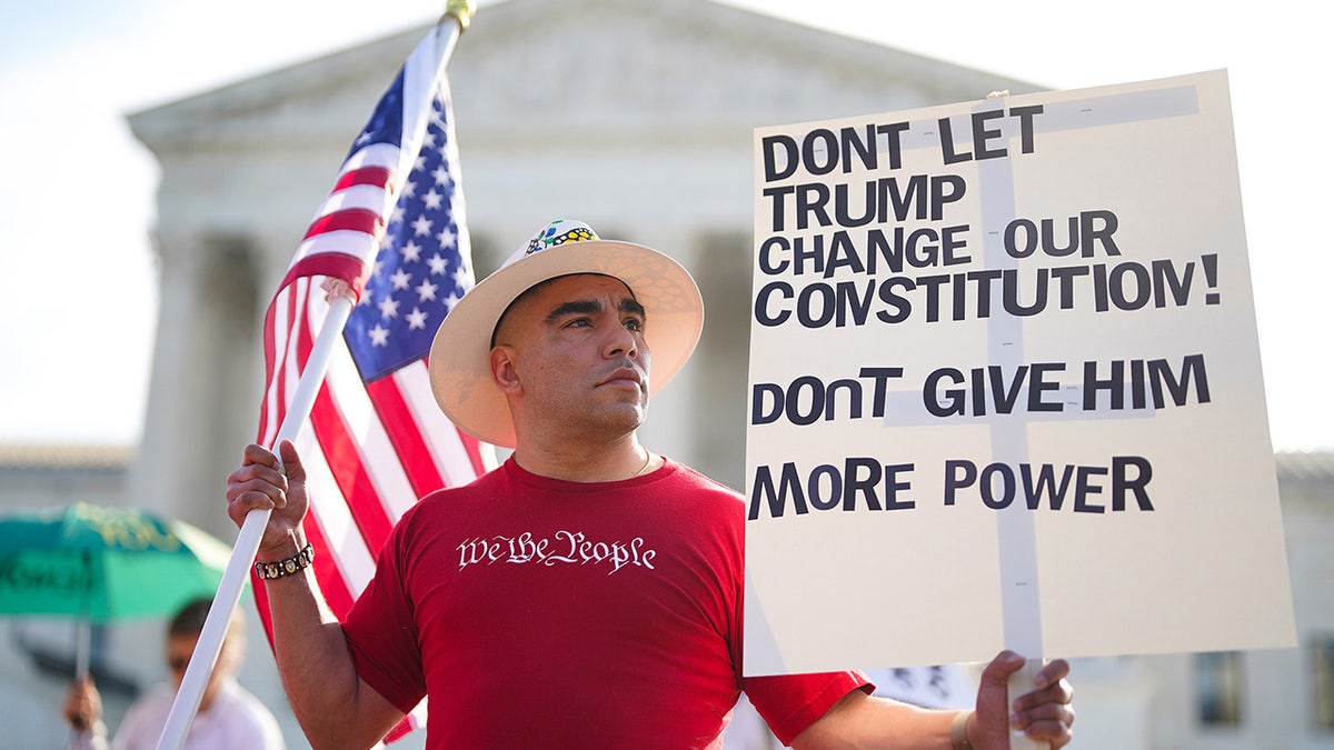 Supreme Court protester