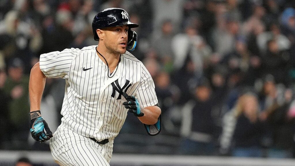 Yankees’ Giancarlo Stanton steals first base since 2020 in team’s win over Marlins