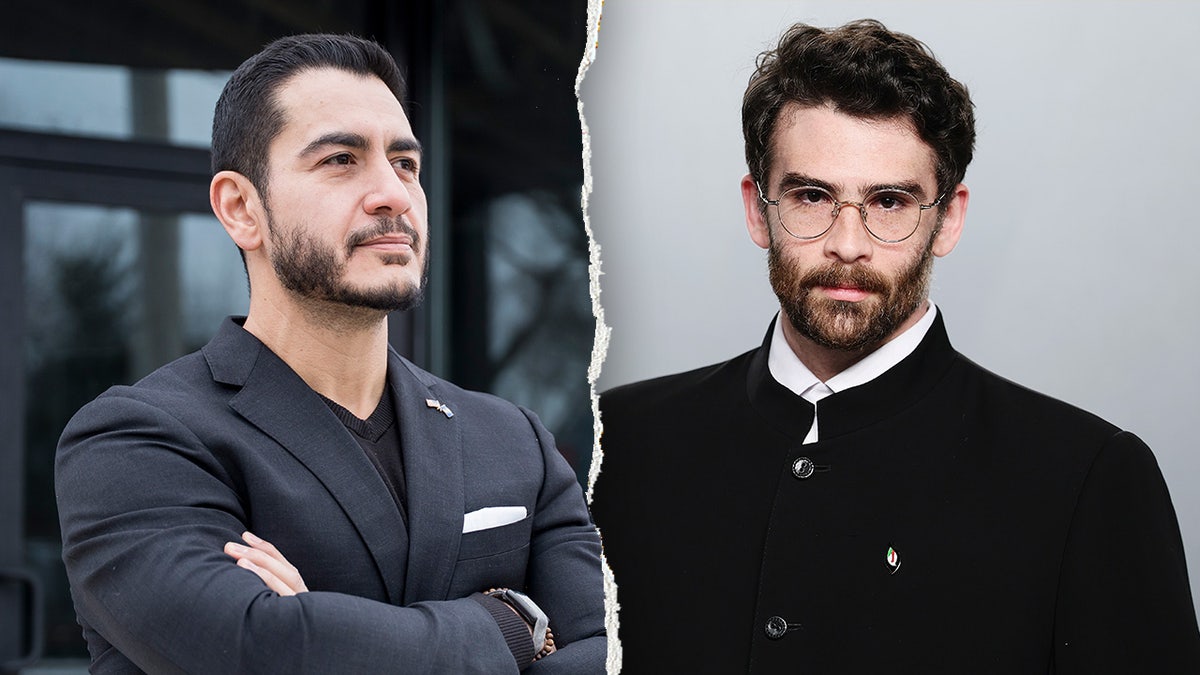 Abdul El Sayed, left, pictured alongside Hasan Piker, right.