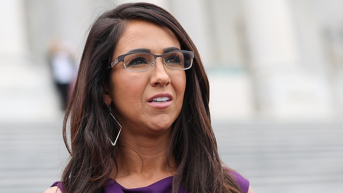 Rep. Lauren Boebert walking outside the U.S. Capitol in Washington, D.C.
