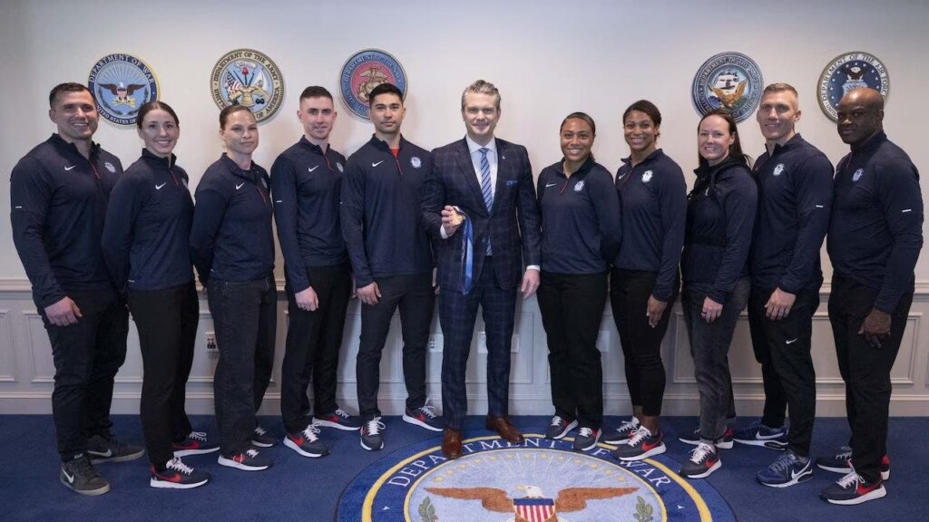 Military Olympians honored at the Pentagon, against backdrop of Iran war
