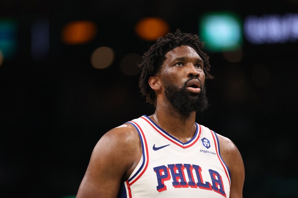76ers’ Joel Embiid Limps Off Floor with Injury Scare vs. Celtics