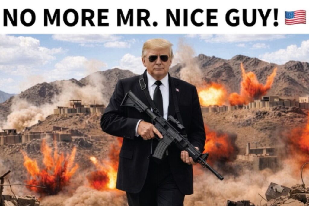 Trump Says No More Mr Nice Guy, Brandishes Gun In New Iran Warning on Deal