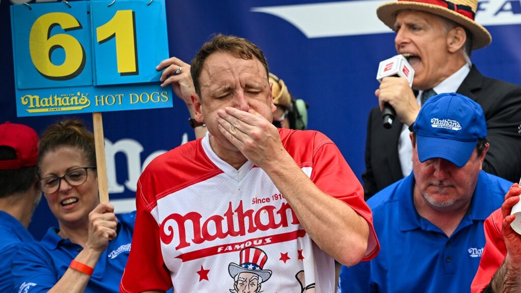 Joey Chestnut reveals foods he won’t eat in competition as he tours minor league stadiums for local delicacies
