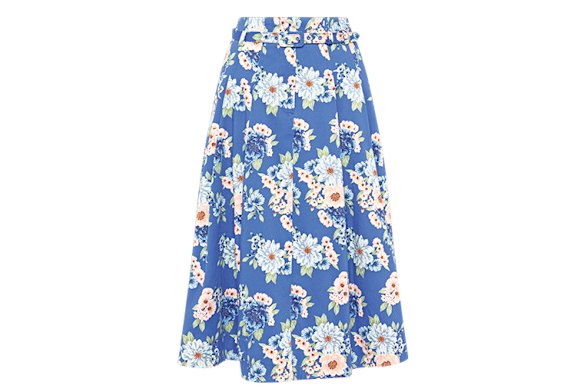 A breezy skirt in midi length.